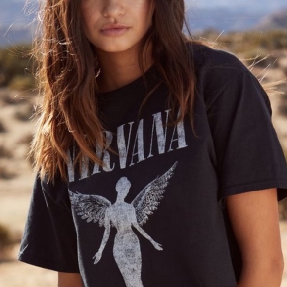 Nirvana band vintage style graphic fitted tee - Picture 6 of 7